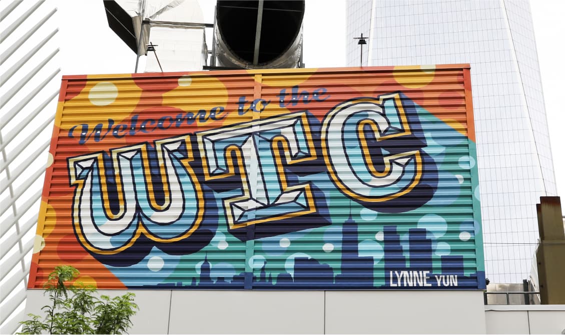 World Trade Center mural